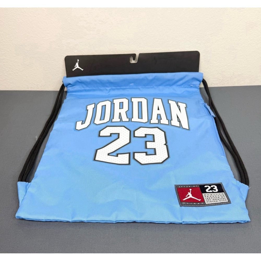 Air Jordan Drawstring Swag Bag Light Blue 23 UNC 17x13 NWT